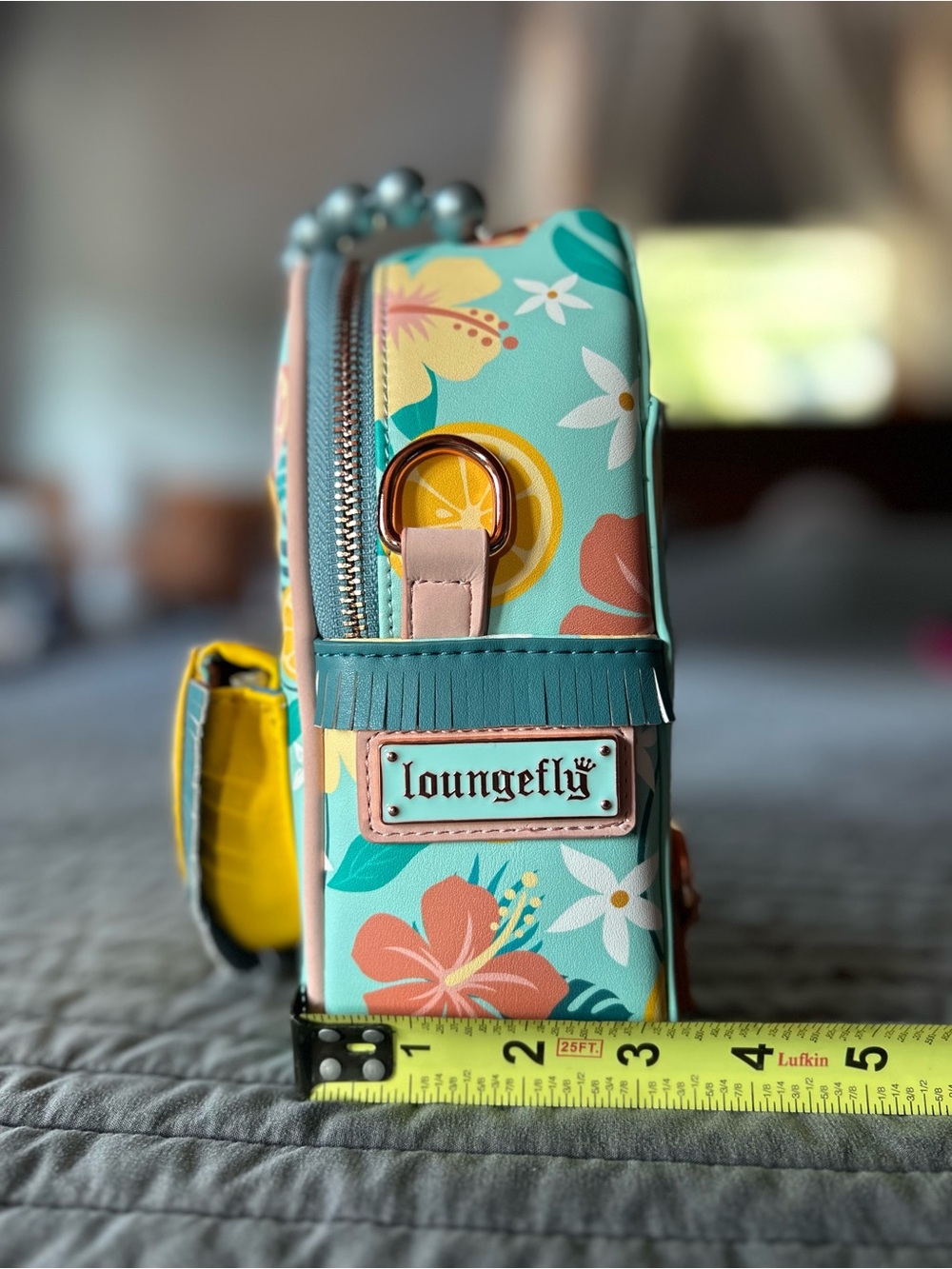 Loungefly Floral Citrus Mini Backpack - Picture 8 of 13